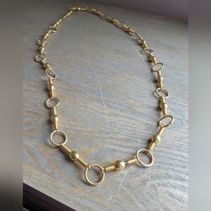Contemporary Gold Toned Necklace